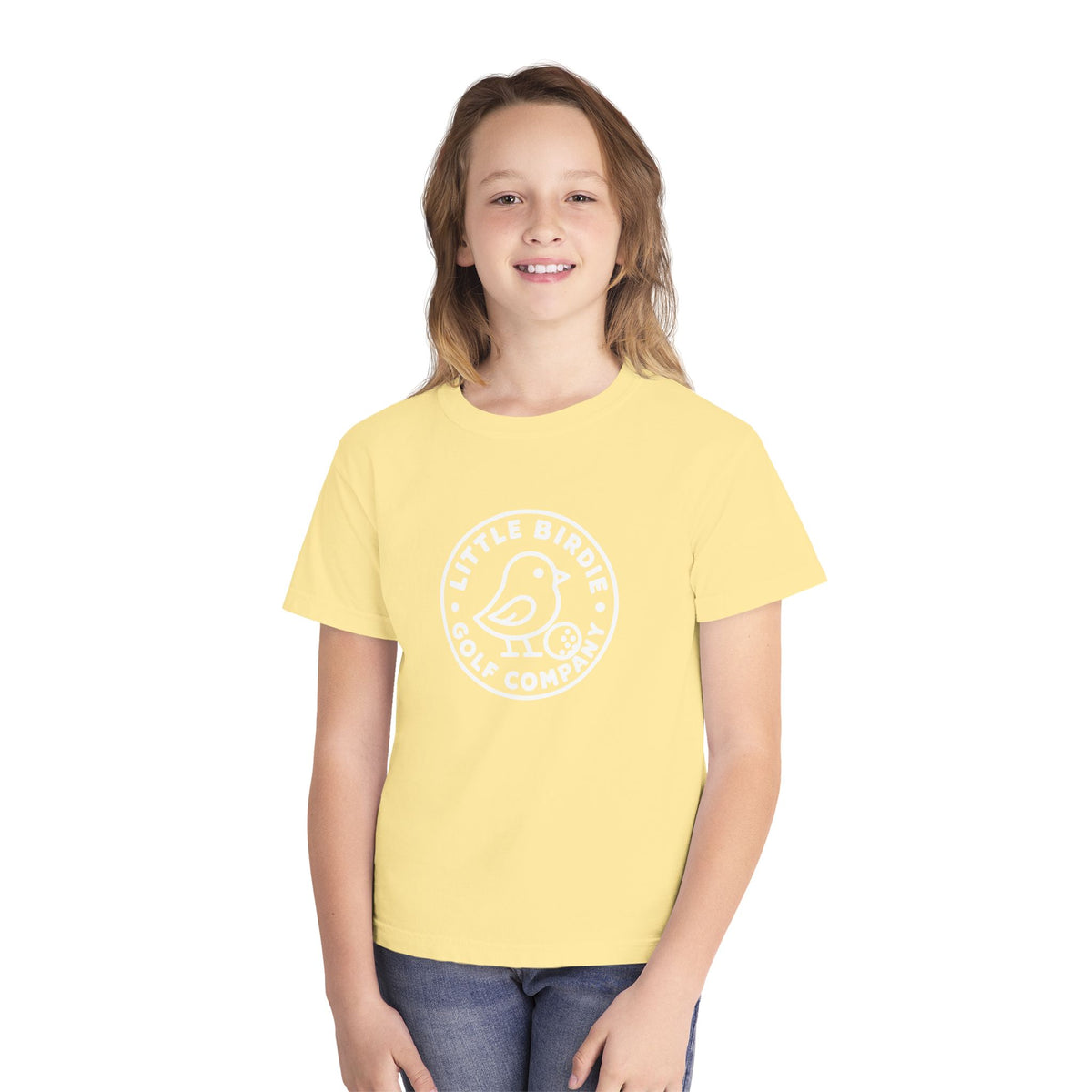 Little Birdie Kids T Shirt Soft Butter Yellow Youth Everyday Tee