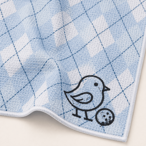 Birdie Argyle Golf Towel - Little Birdie Golf Co