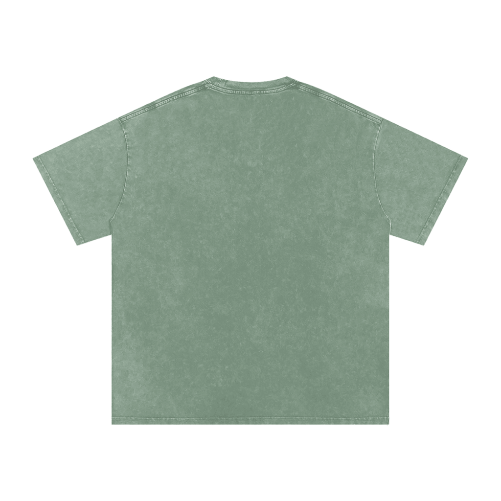 Birdie Badge Oversized Cotton Tee 250 GSM Vintage Wash Relaxed Fit - Little Birdie Golf Co