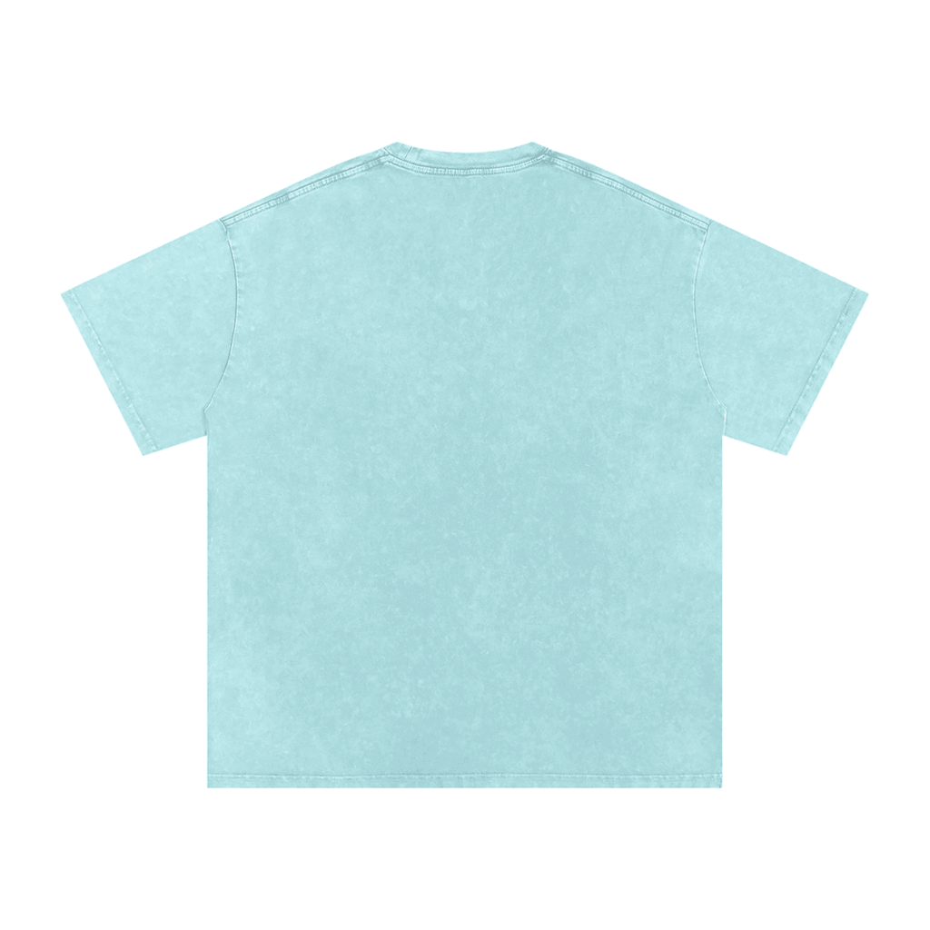 Birdie Badge Oversized Cotton Tee 250 GSM Vintage Wash Relaxed Fit - Little Birdie Golf Co