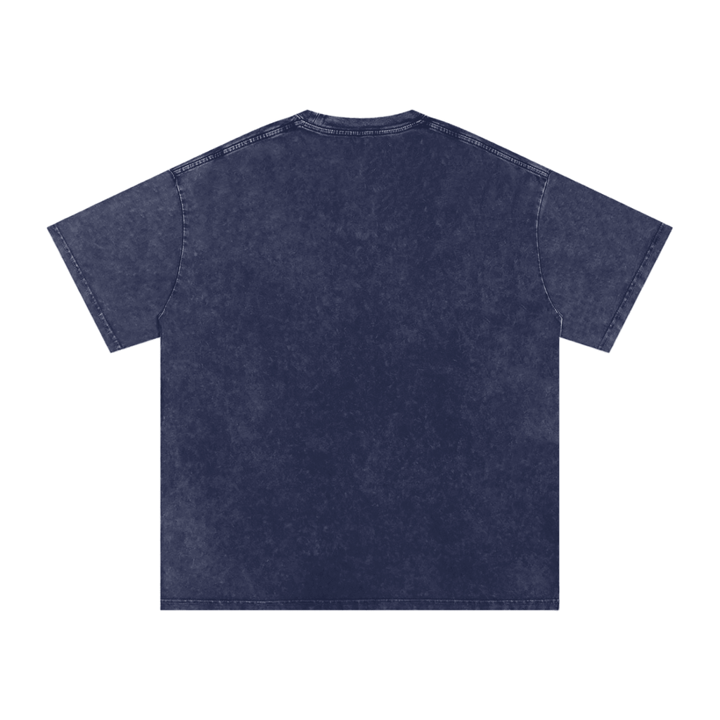 Birdie Badge Oversized Cotton Tee 250 GSM Vintage Wash Relaxed Fit - Little Birdie Golf Co