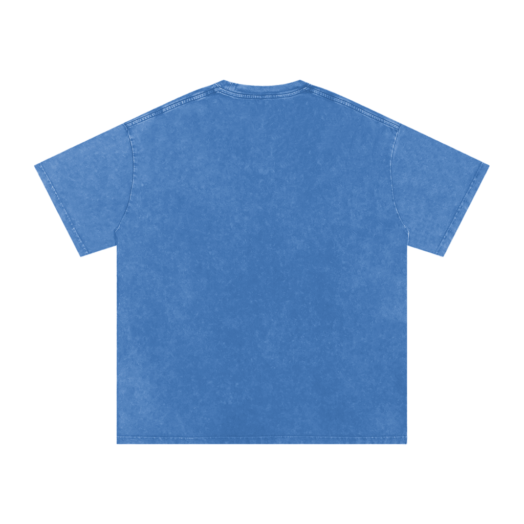 Birdie Badge Oversized Cotton Tee 250 GSM Vintage Wash Relaxed Fit - Little Birdie Golf Co