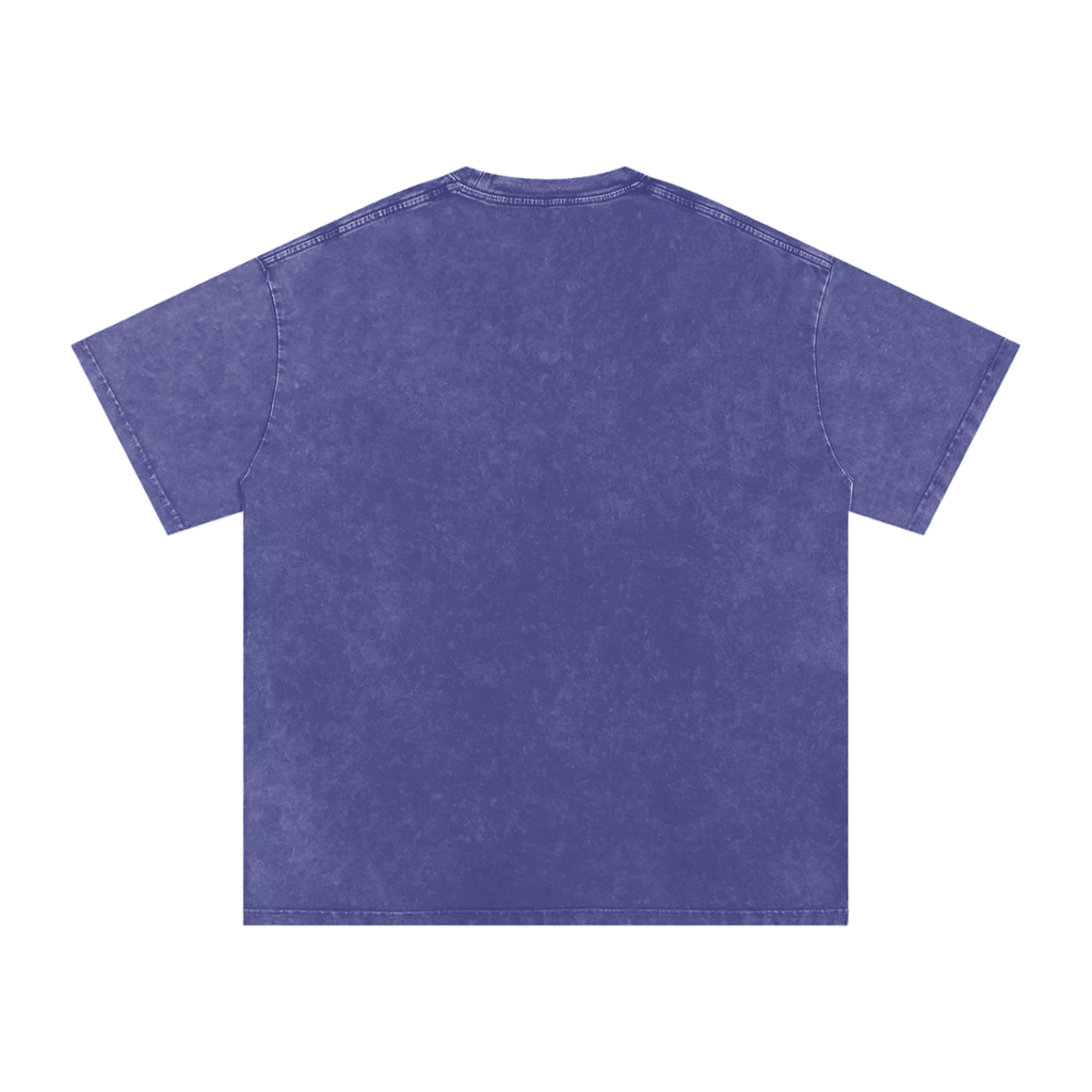 Birdie Badge Oversized Cotton Tee 250 GSM Vintage Wash Relaxed Fit - Little Birdie Golf Co