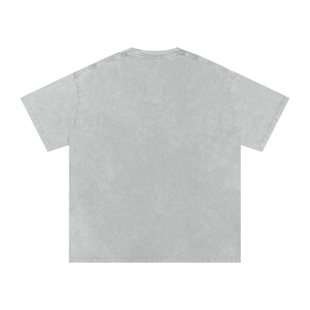 Birdie Badge Oversized Cotton Tee 250 GSM Vintage Wash Relaxed Fit - Little Birdie Golf Co