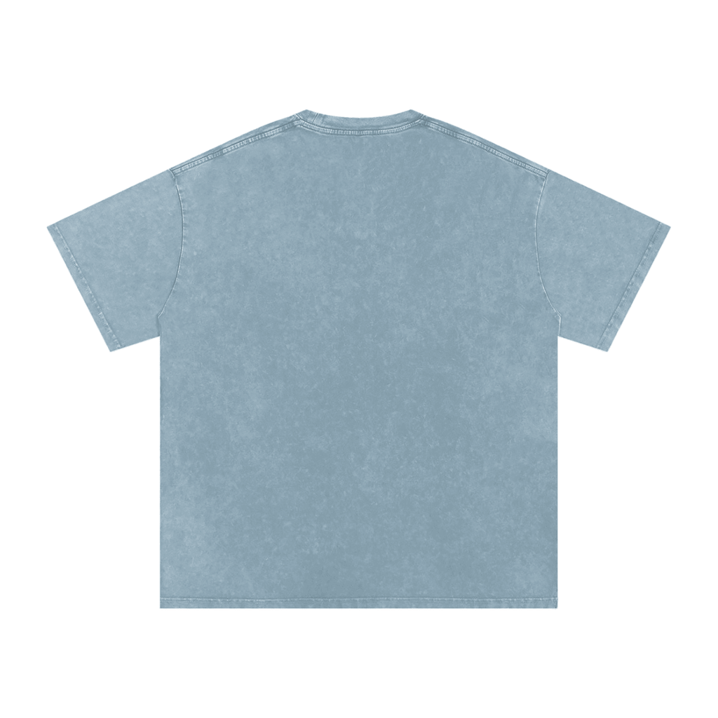 Birdie Badge Oversized Cotton Tee 250 GSM Vintage Wash Relaxed Fit - Little Birdie Golf Co