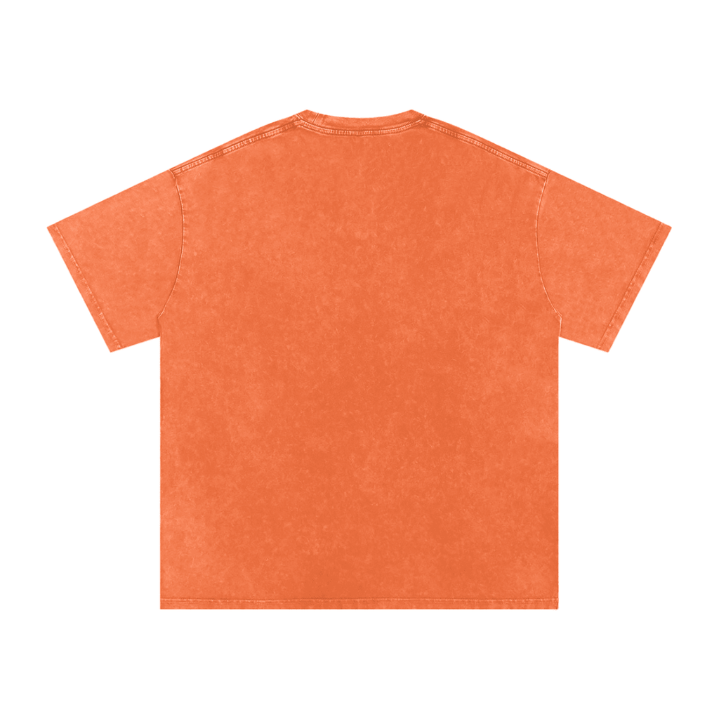 Birdie Badge Oversized Cotton Tee 250 GSM Vintage Wash Relaxed Fit - Little Birdie Golf Co