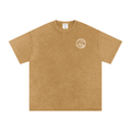 Birdie Badge Oversized Cotton Tee 250 GSM Vintage Wash Relaxed Fit - Little Birdie Golf Co