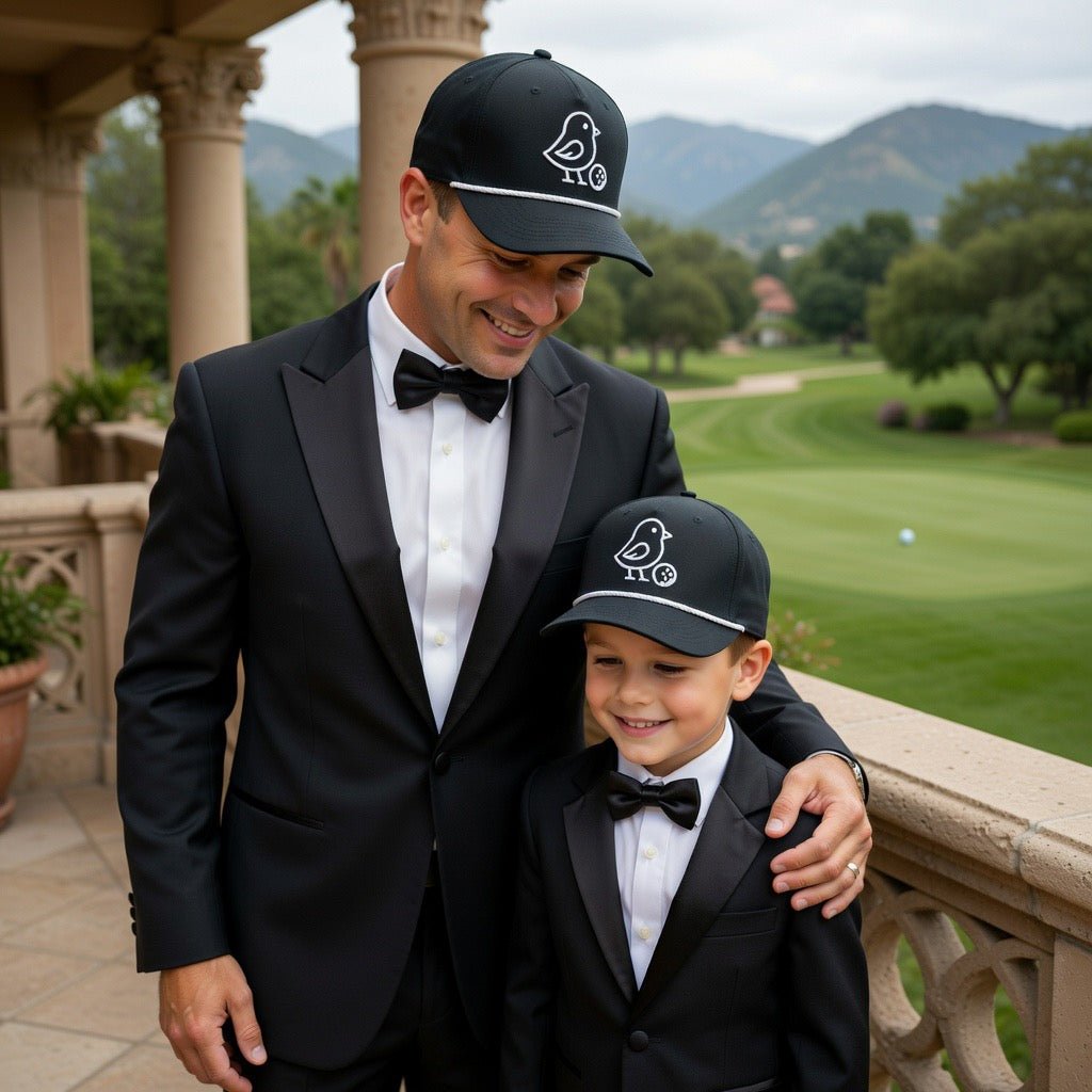 Black Tie Golf Hat - Little Birdie Golf Co