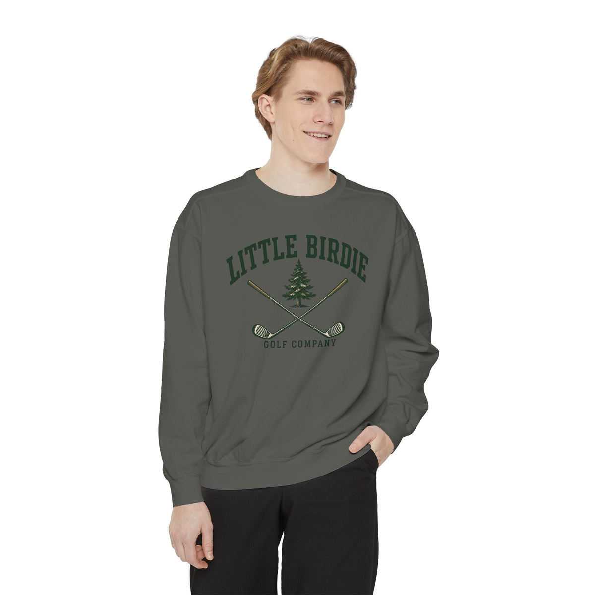 Comfort Colors Winter Classic Crewneck Sweatshirt Garment Dyed Fleece - Little Birdie Golf Co