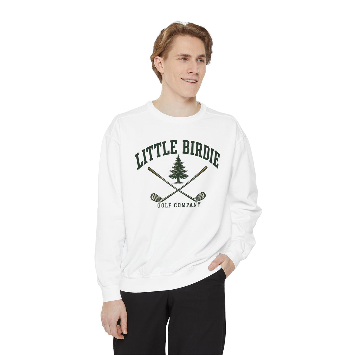 Comfort Colors Winter Classic Crewneck Sweatshirt Garment Dyed Fleece - Little Birdie Golf Co
