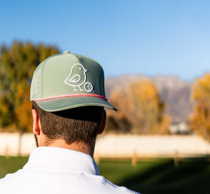 Little Birdie launch edition golf hat worn on the course