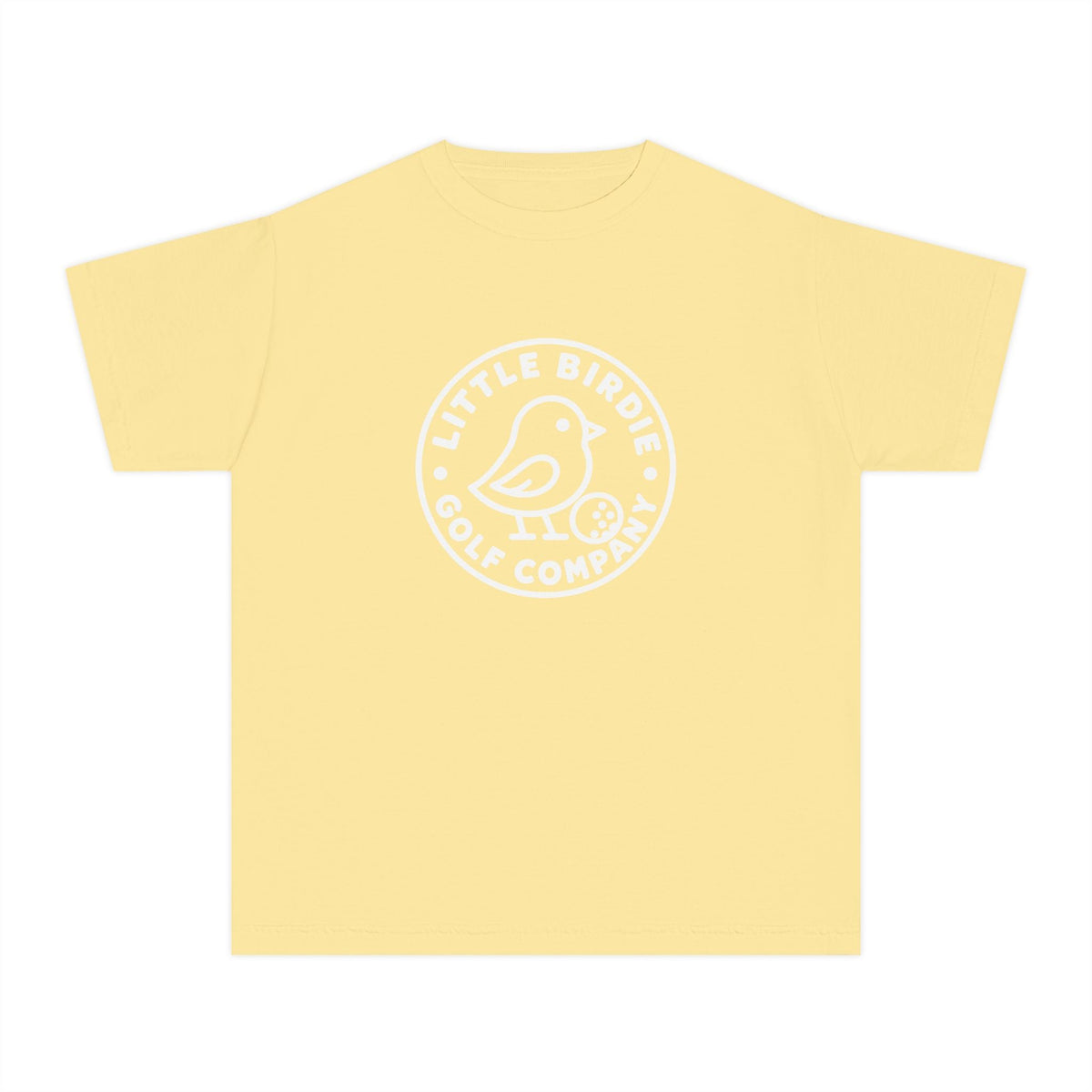 Little Birdie Kids T Shirt Soft Butter Yellow Youth Everyday Tee - Little Birdie Golf Co