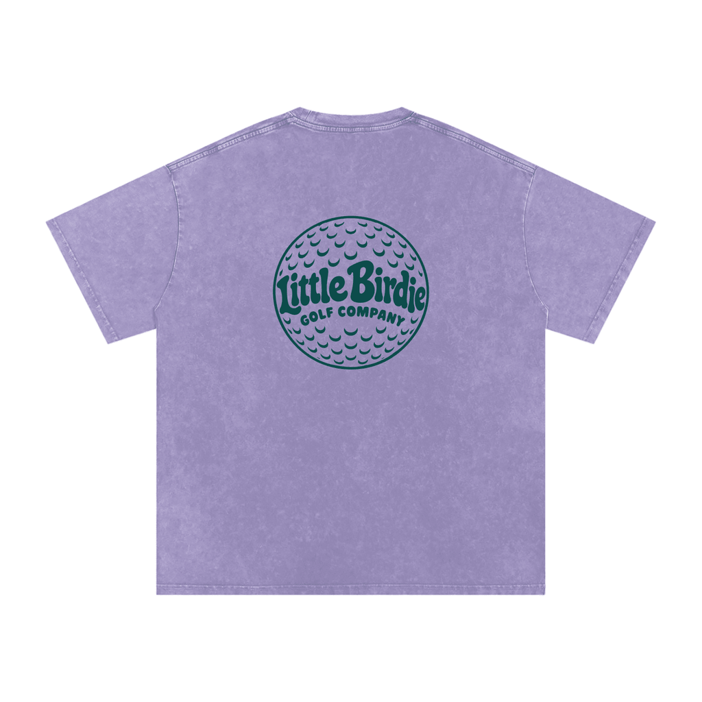 Little Birdie Oversized 250 GSM Cotton Vintage Wash T Shirt - Little Birdie Golf Co