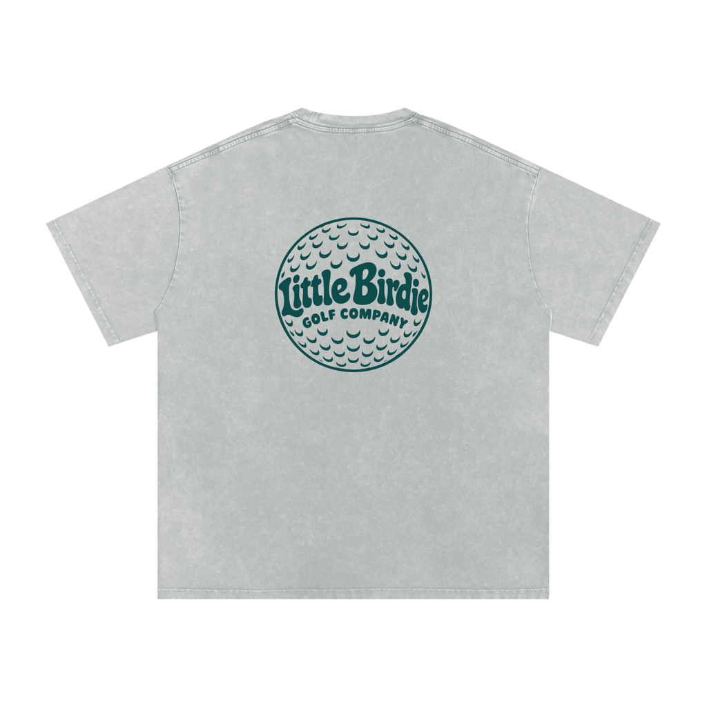 Little Birdie Oversized 250 GSM Cotton Vintage Wash T Shirt - Little Birdie Golf Co