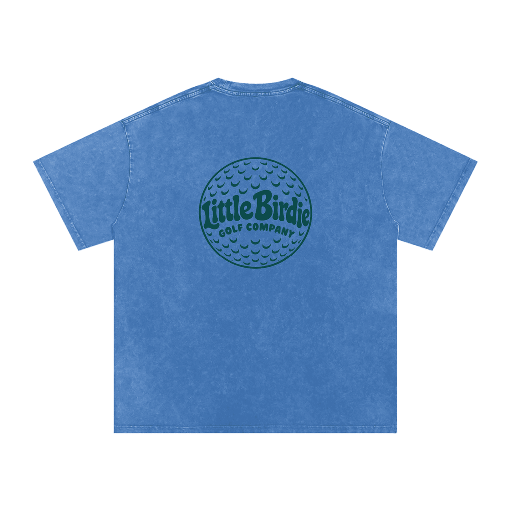 Little Birdie Oversized 250 GSM Cotton Vintage Wash T Shirt - Little Birdie Golf Co