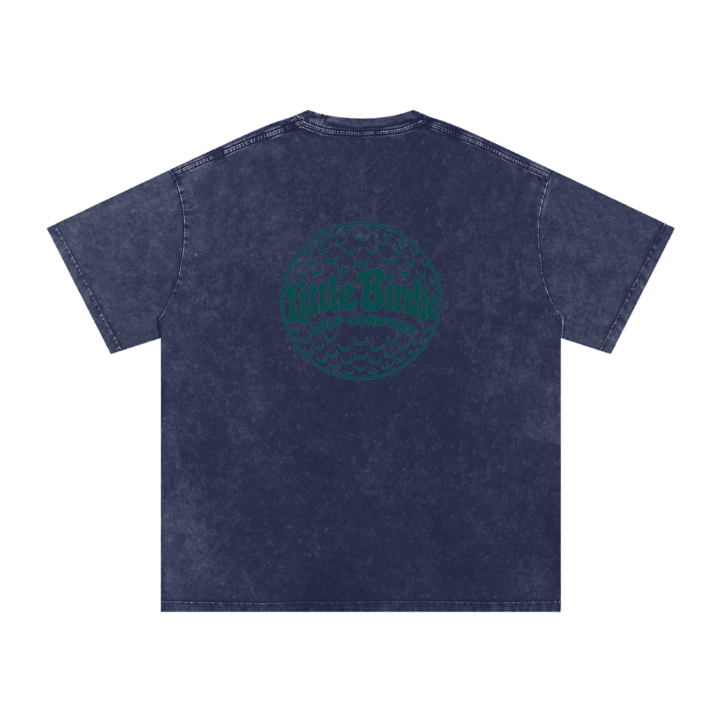 Little Birdie Oversized 250 GSM Cotton Vintage Wash T Shirt - Little Birdie Golf Co