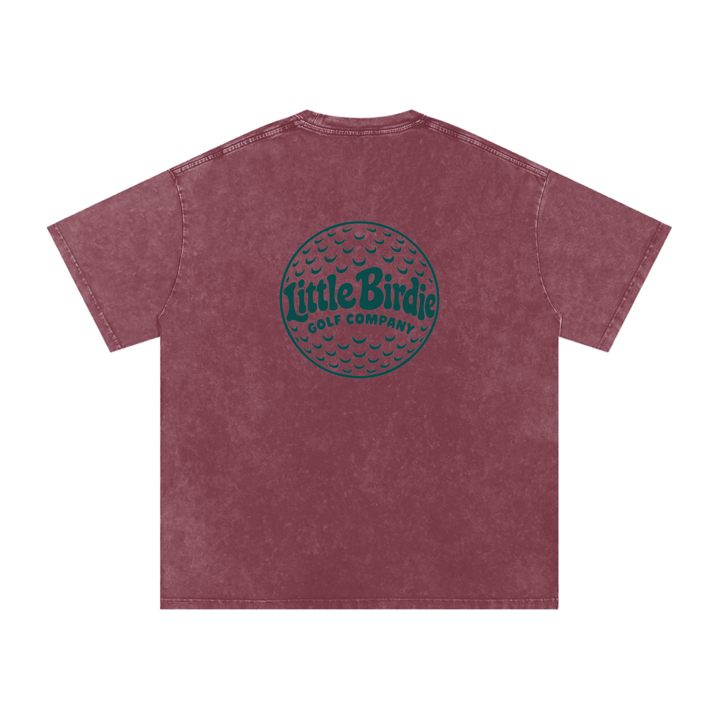 Little Birdie Oversized 250 GSM Cotton Vintage Wash T Shirt - Little Birdie Golf Co