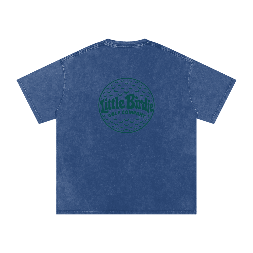 Little Birdie Oversized 250 GSM Cotton Vintage Wash T Shirt - Little Birdie Golf Co