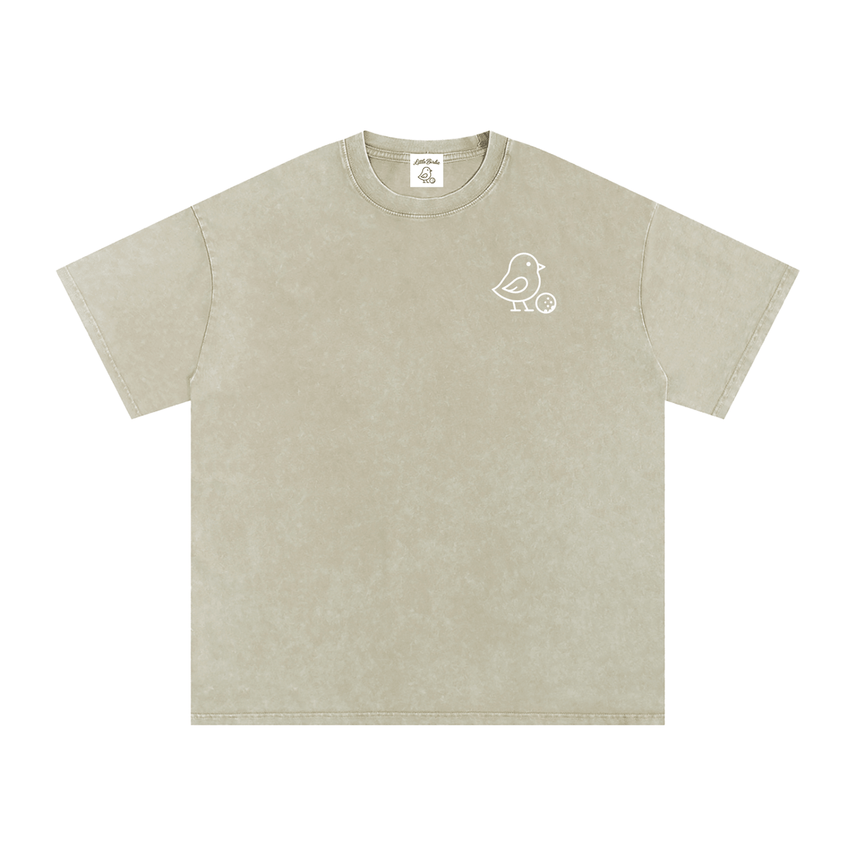 Little Birdie Oversized 250 GSM Cotton Vintage Wash T Shirt - Little Birdie Golf Co