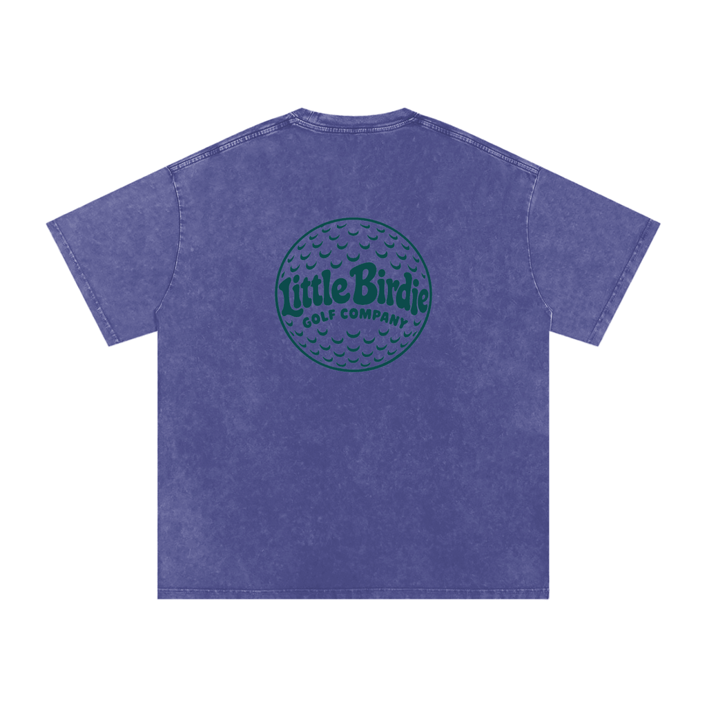 Little Birdie Oversized 250 GSM Cotton Vintage Wash T Shirt - Little Birdie Golf Co