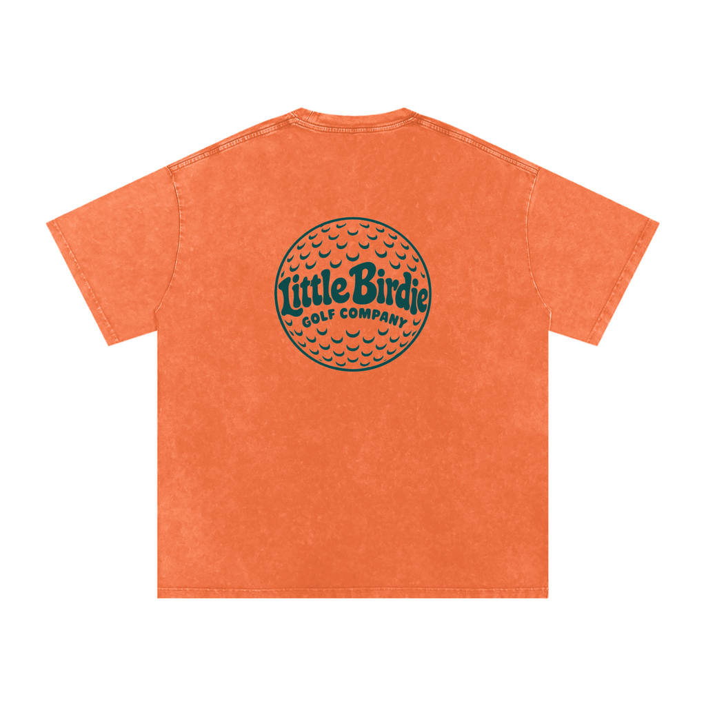 Little Birdie Oversized 250 GSM Cotton Vintage Wash T Shirt - Little Birdie Golf Co