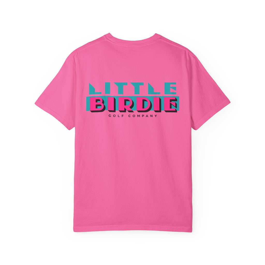 Little Birdie Vice City Graphic Tee Shirt Heavyweight Garment Dyed Cotton - Little Birdie Golf Co