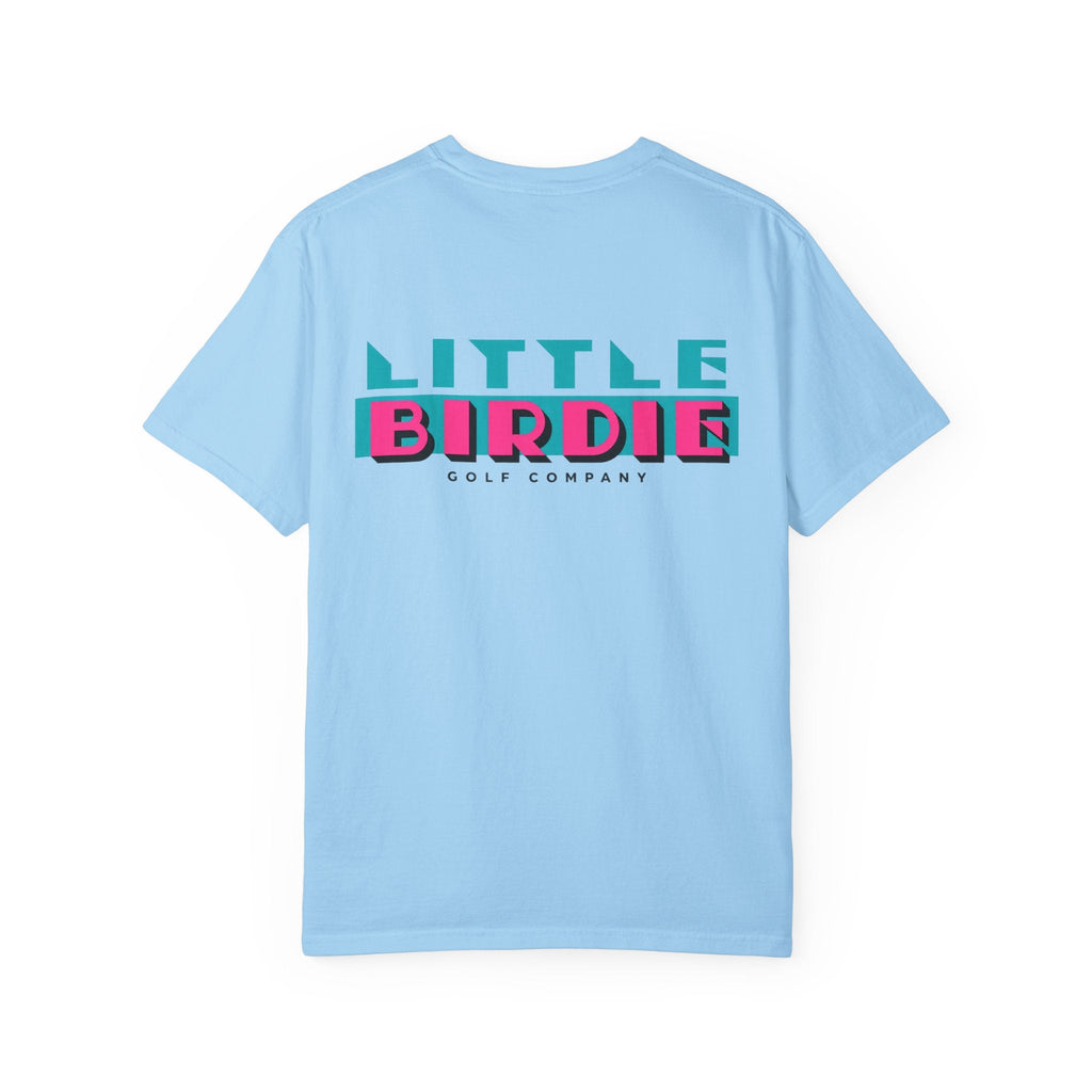 Little Birdie Vice City Graphic Tee Shirt Heavyweight Garment Dyed Cotton - Little Birdie Golf Co