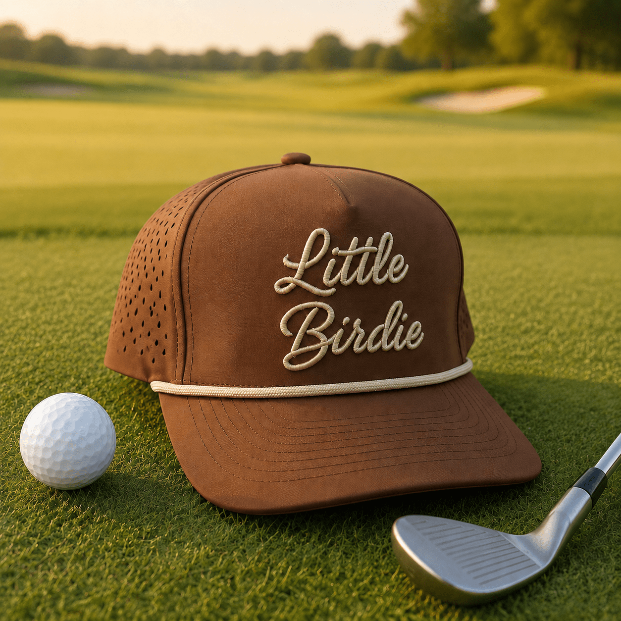 The Autumn Script Golf Hat - Little Birdie Golf Co
