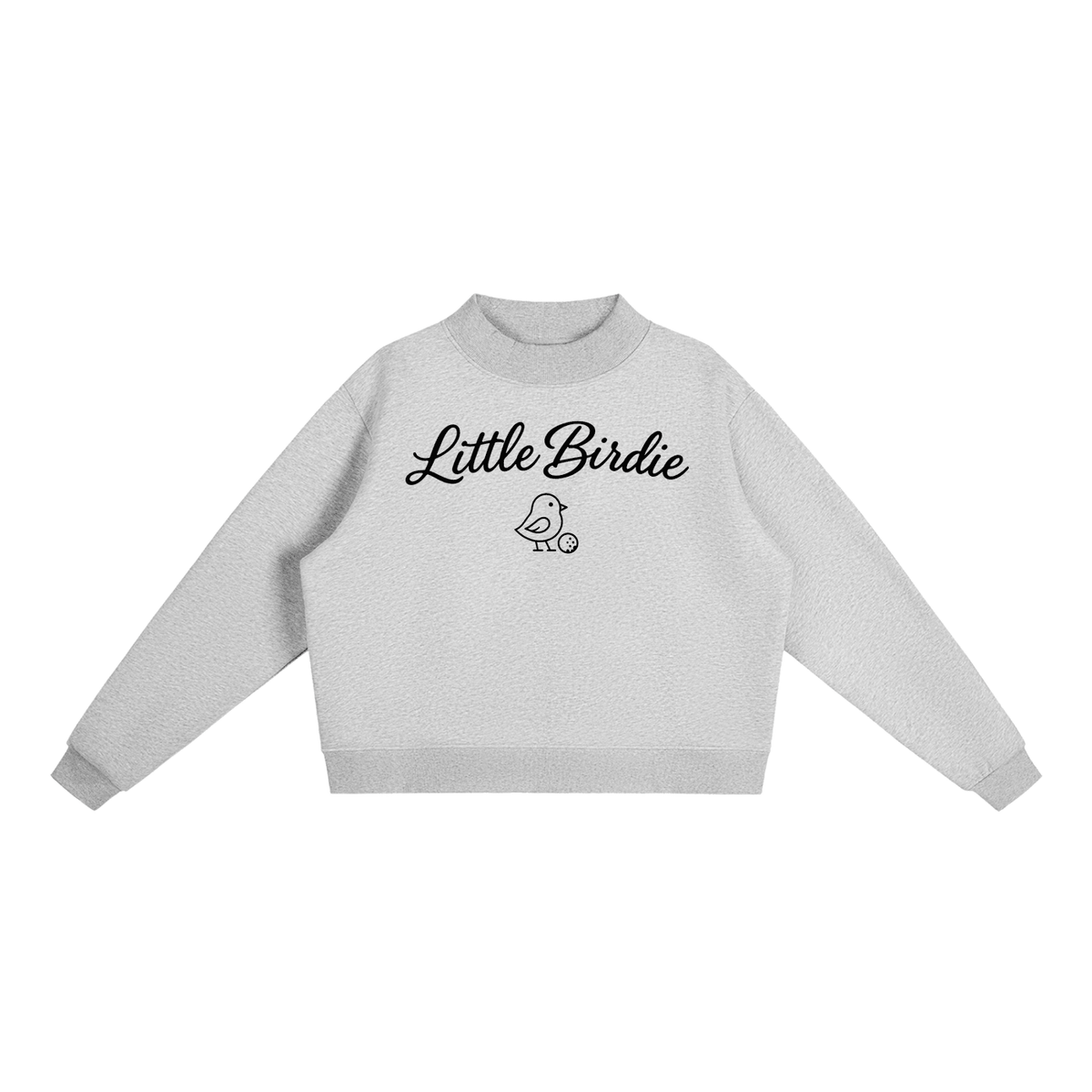 Womens Little Birdie Oversized Fleece Lined Turtleneck Sweatshirt - Little Birdie Golf Co